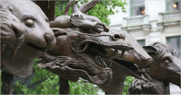 Ai Weiwei's Zodiac sculpture unveiled in New York