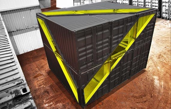 Whitney's new pop-up studio made of shipping containers
