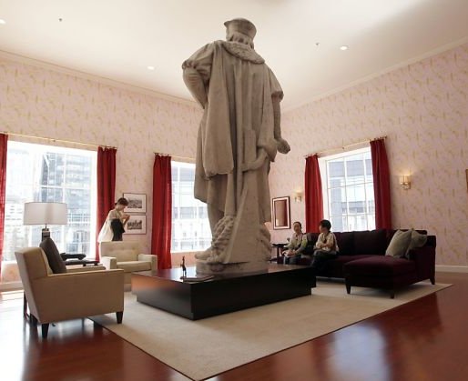 Christopher Columbus statue gets an art makeover