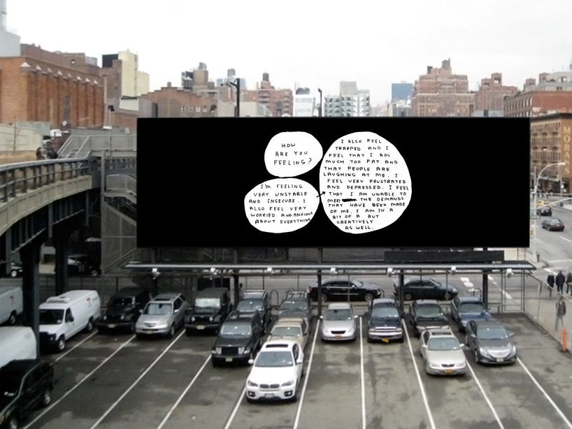 David Shrigley Billboard at the High Line