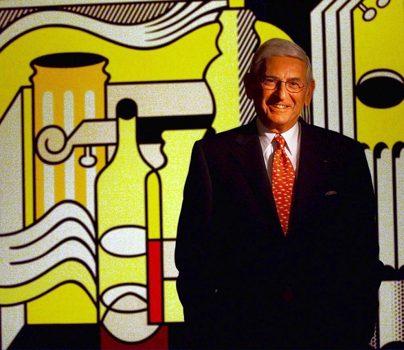 Eli Broad at home with art