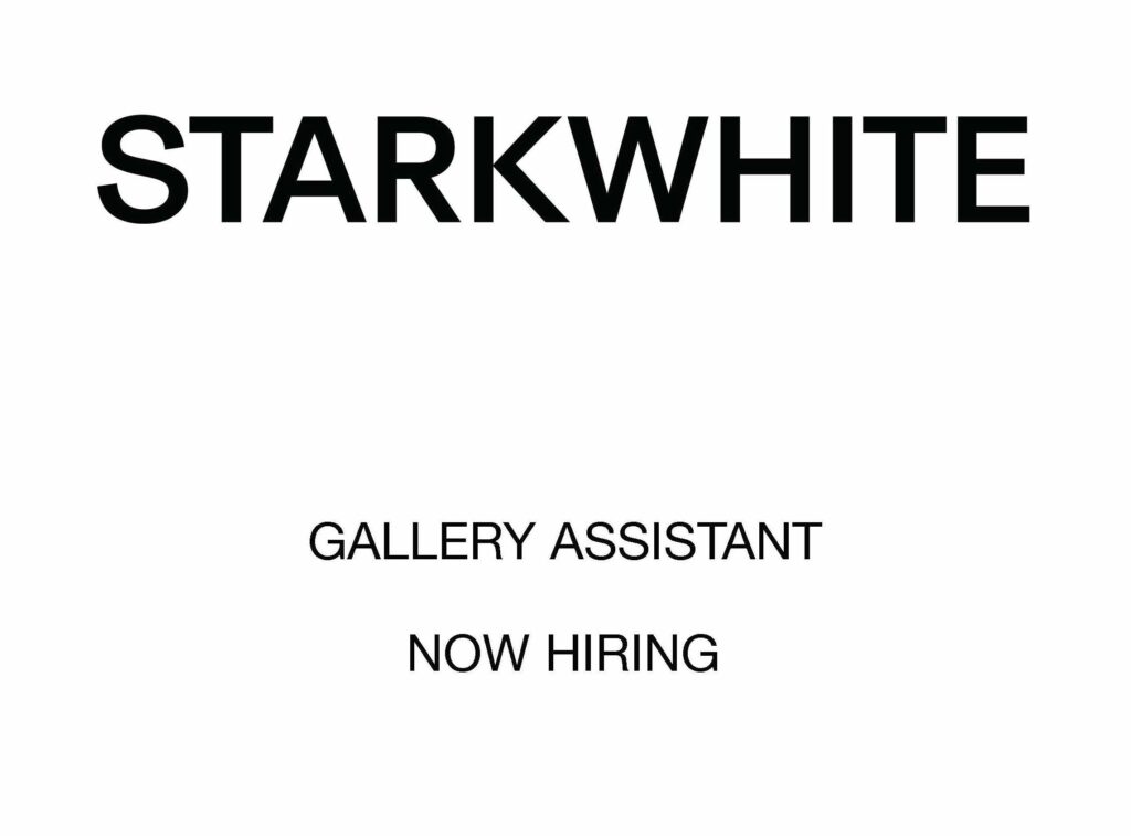 Gallery Assistant Position at Starkwhite